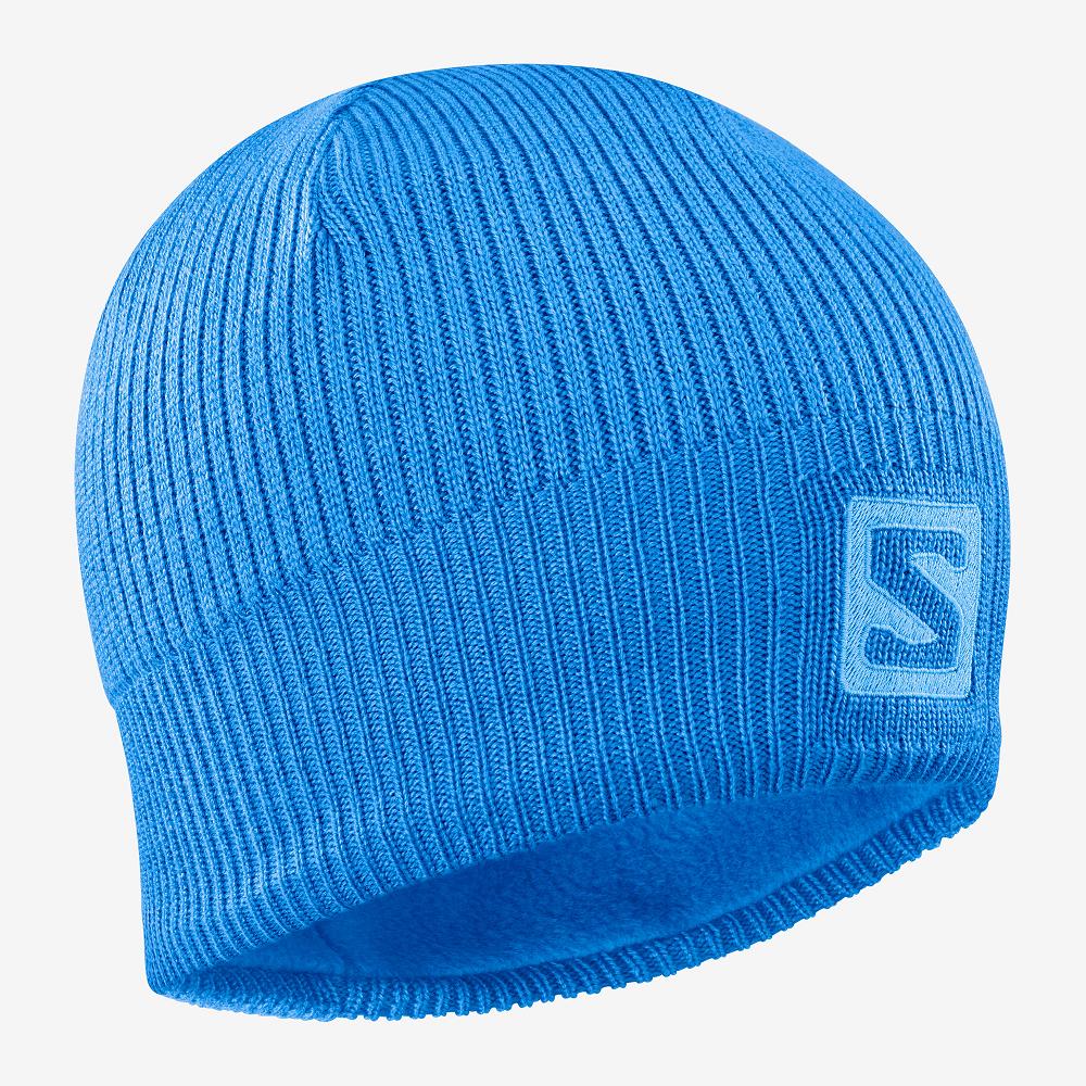 Salomon Singapore Mens Hats - LOGO Blue | 87259-MJXI